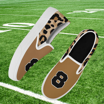 Brown Leopard Slip On