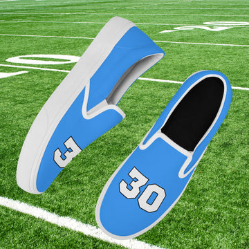 Aqua Blue Slip On