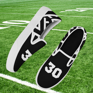 Black & White Lines Slip On