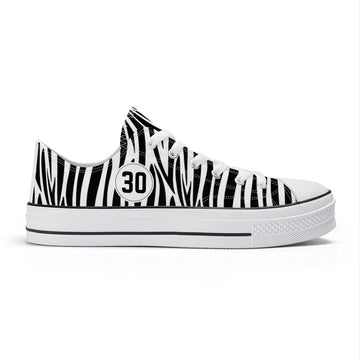 Black Zebra Low Top