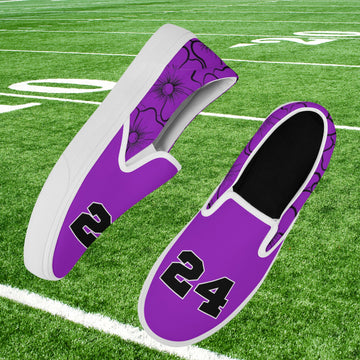 Grape Floral Slip On