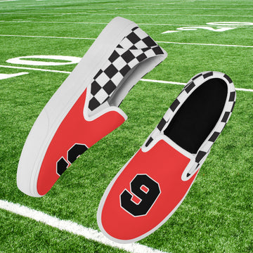 Red Checkerboard Slip On