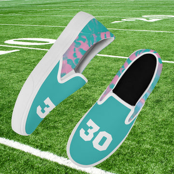 Turquoise Tie Dye Slip On