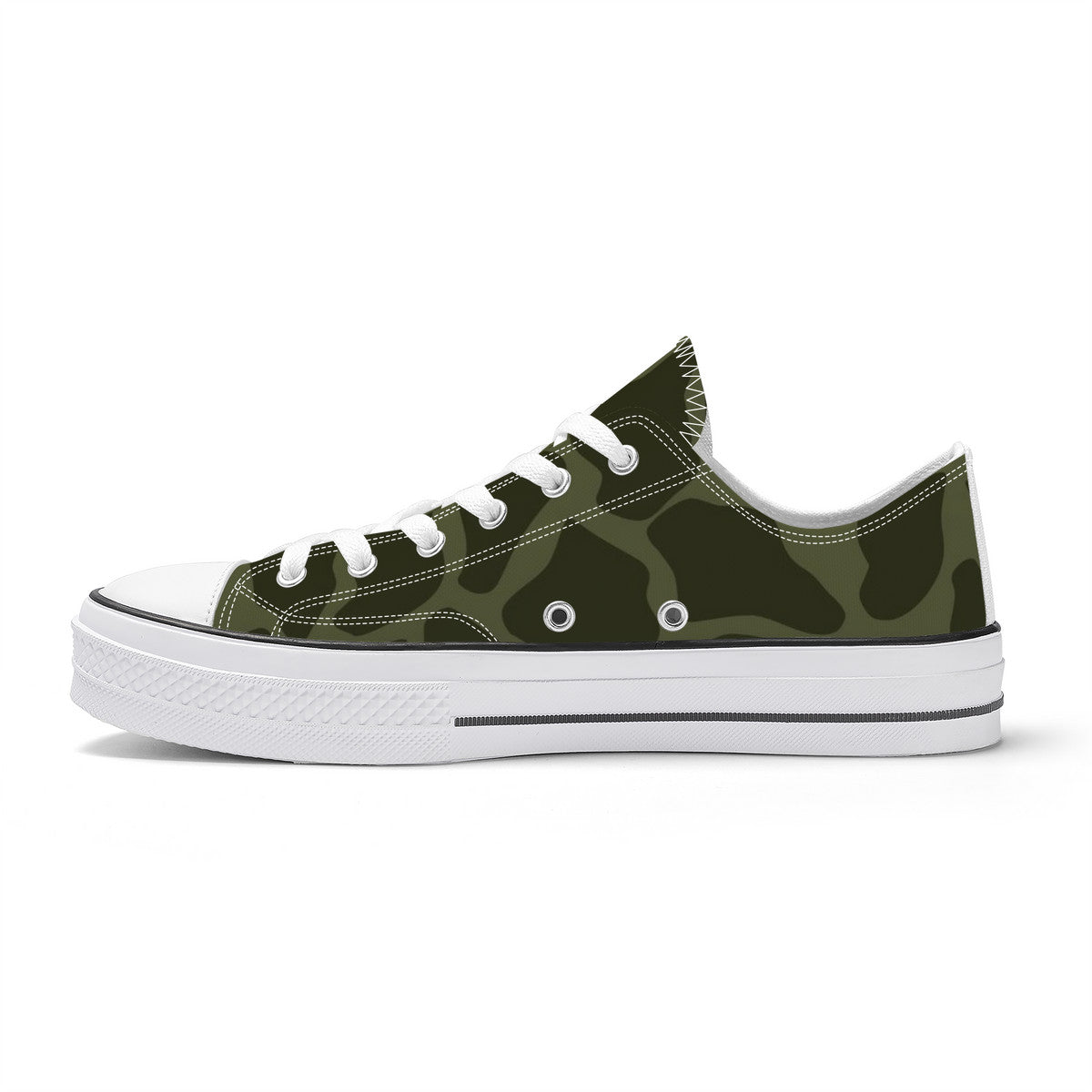 Green Leopard Low Top