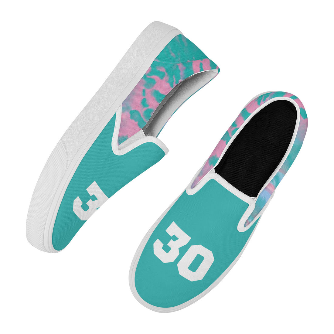 Turquoise Tie Dye Slip On