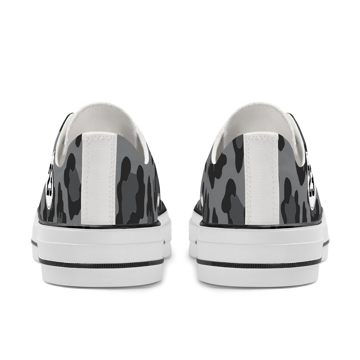 Grey Leopard Low Top