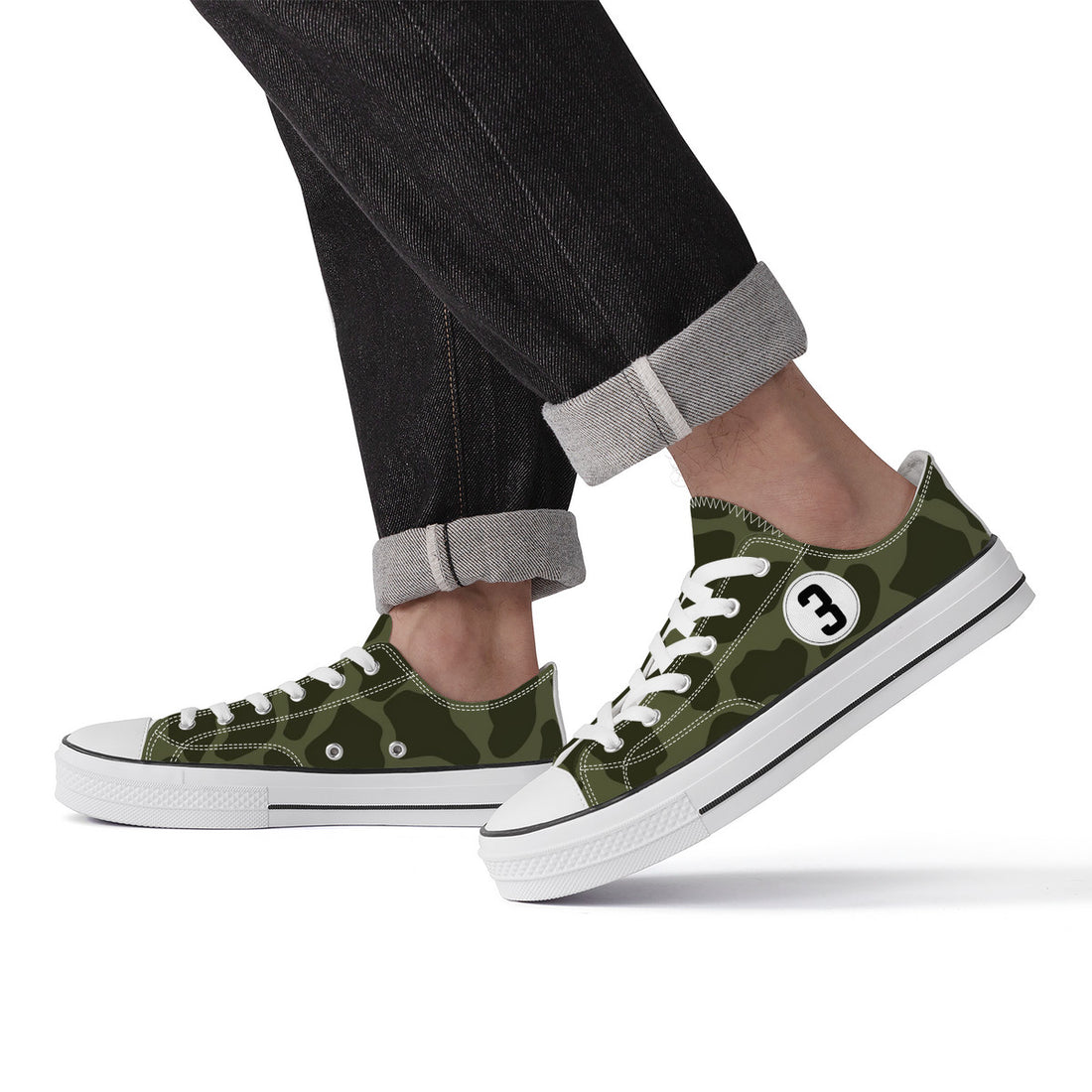 Green Leopard Low Top