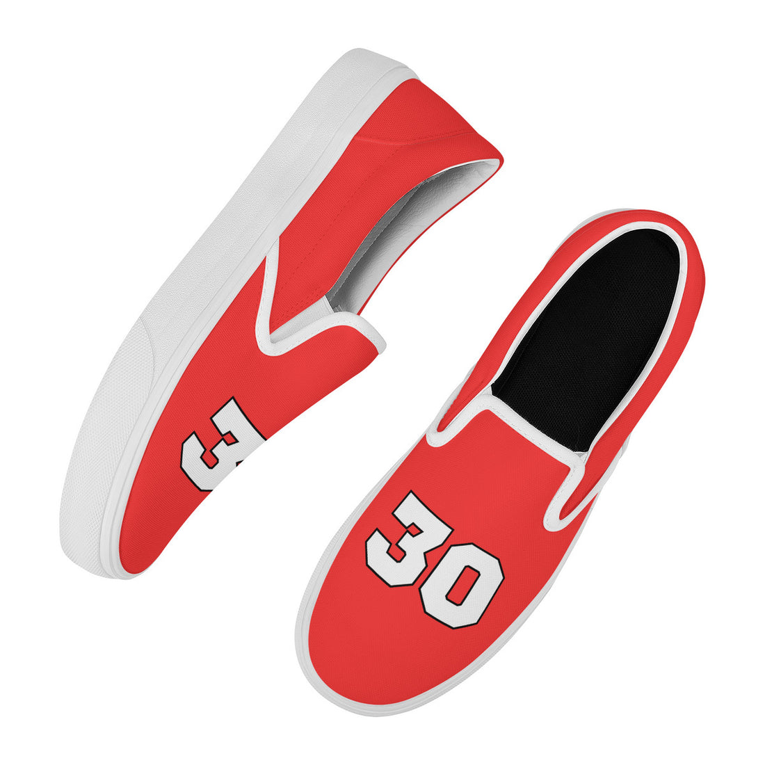 Bright Red Slip On