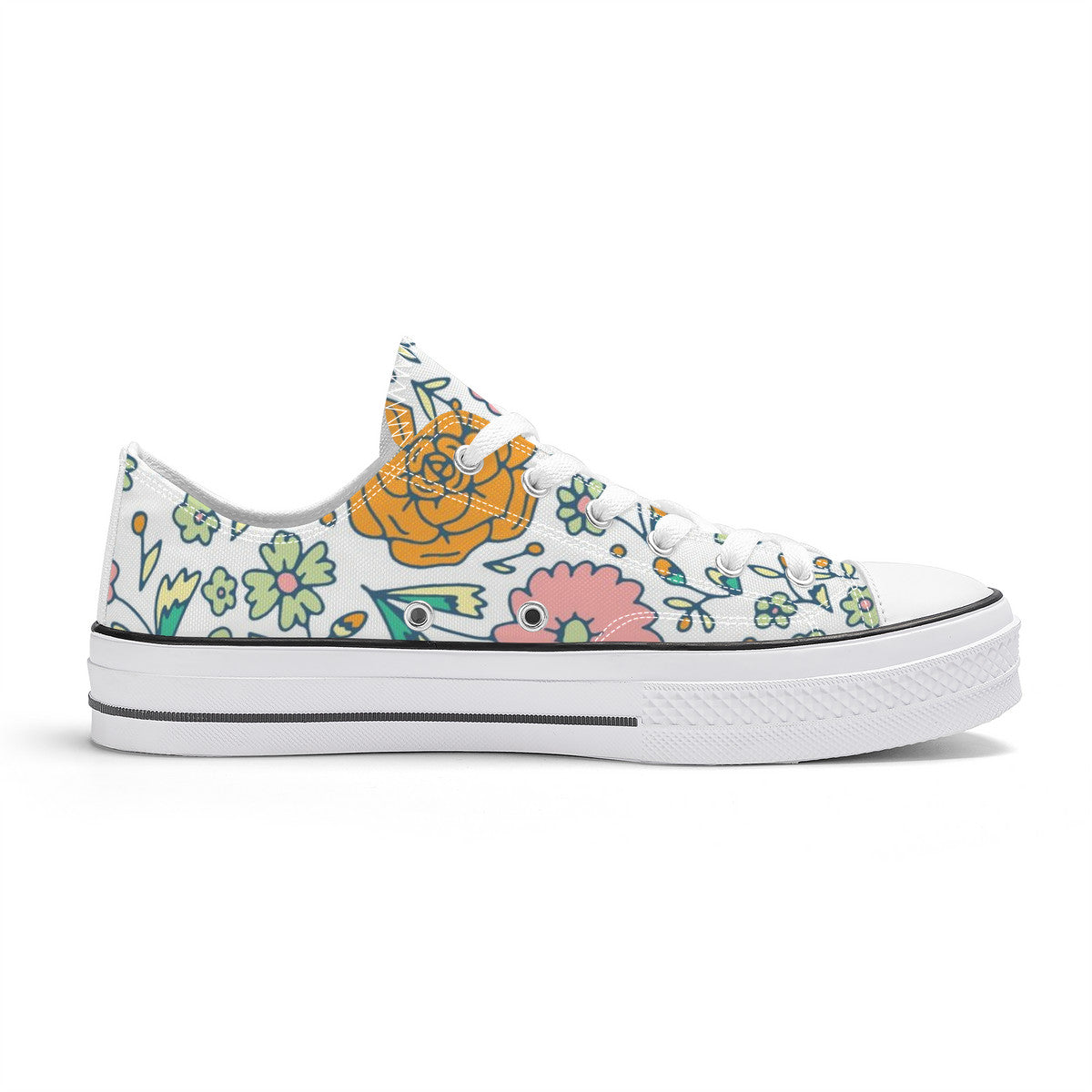 Ditsy Floral Retro Low Top