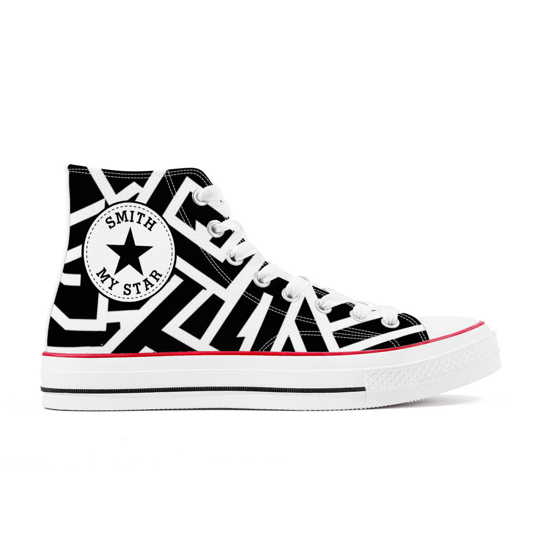 Black & White Lines My Star High Top