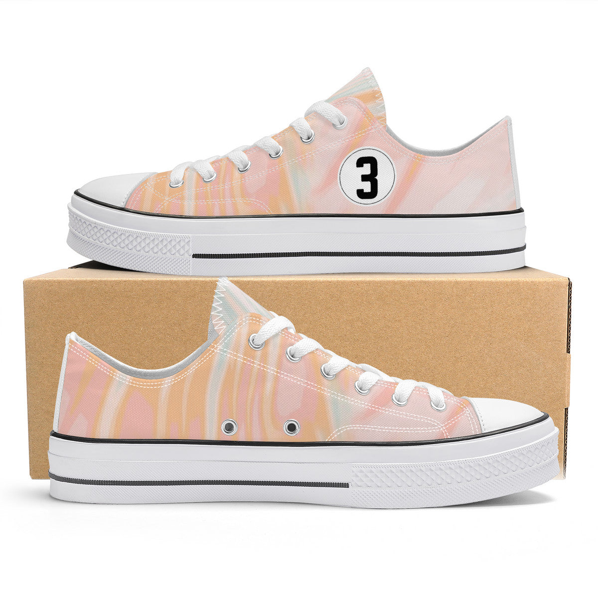 Pink Tie Dye Low Top