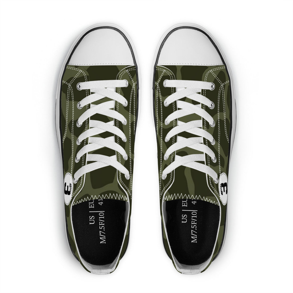 Green Leopard Low Top