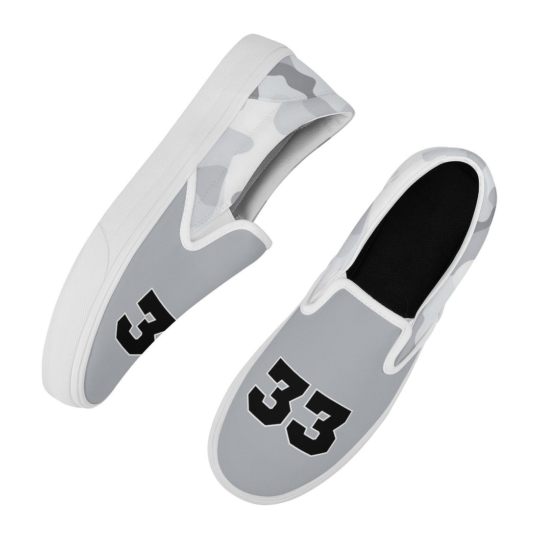 Gray Camo  Slip On