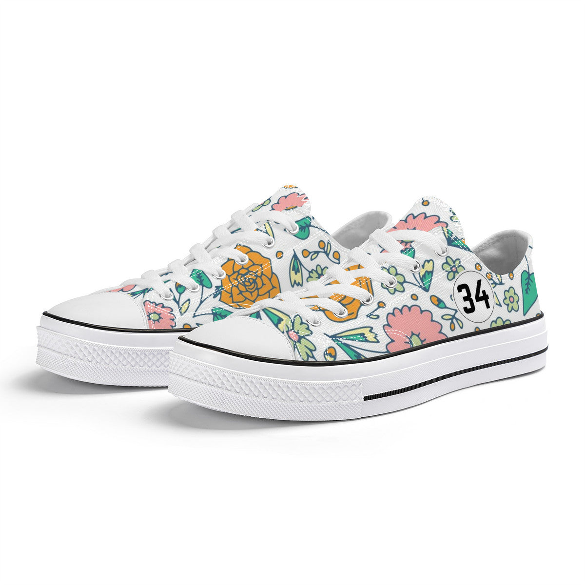 Ditsy Floral Retro Low Top