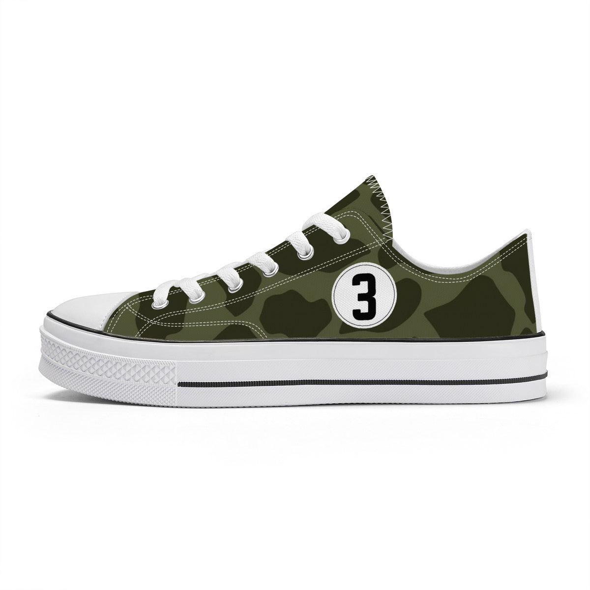 Green Leopard Low Top