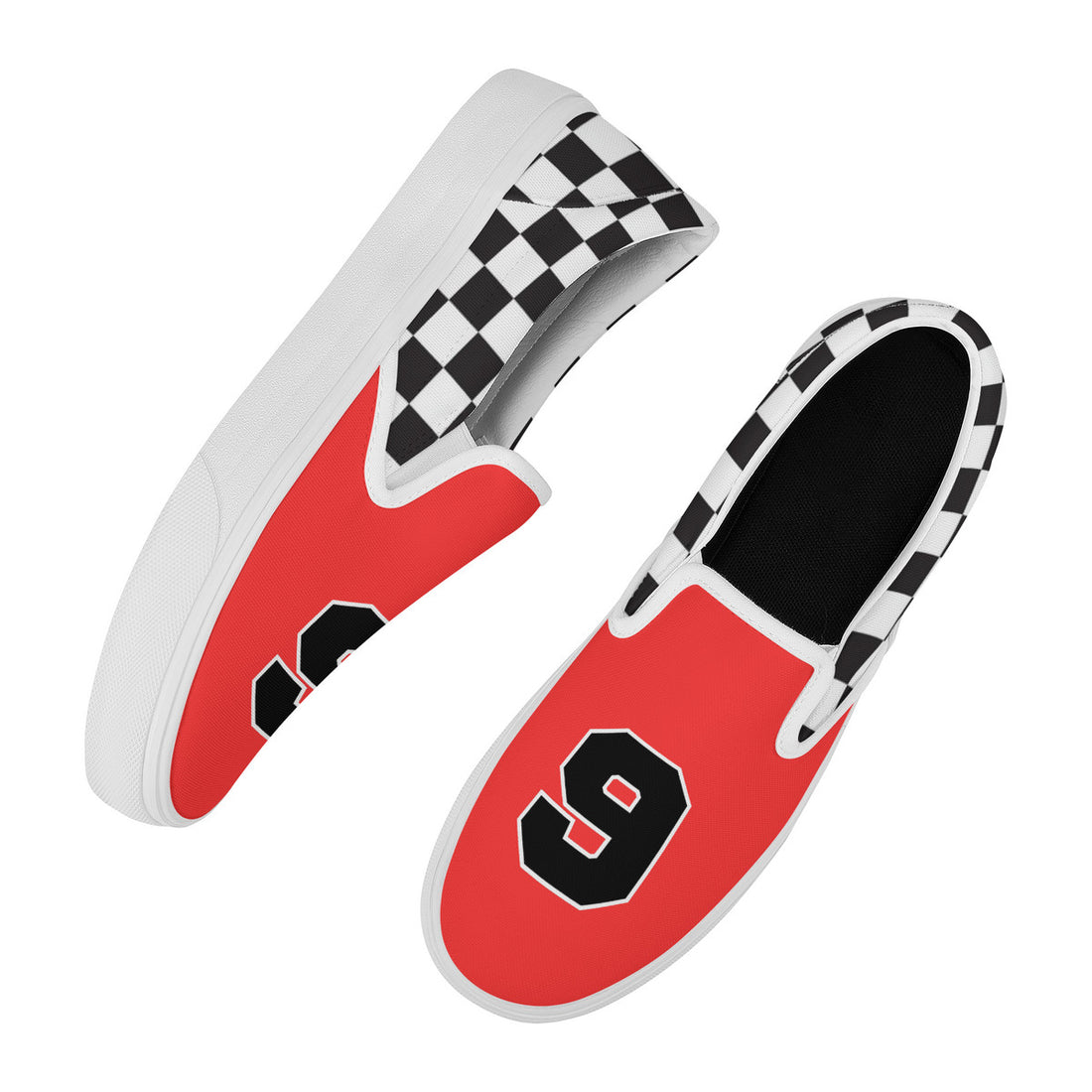 Red Checkerboard Slip On