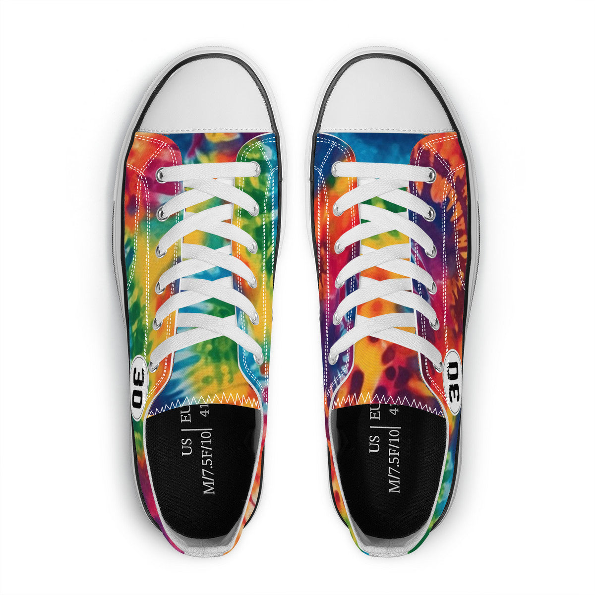 Rainbow Tie Dye Low Top