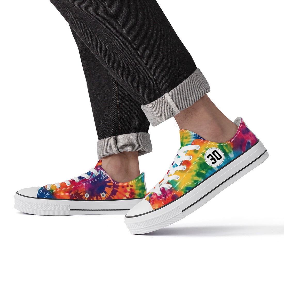 Rainbow Tie Dye Low Top