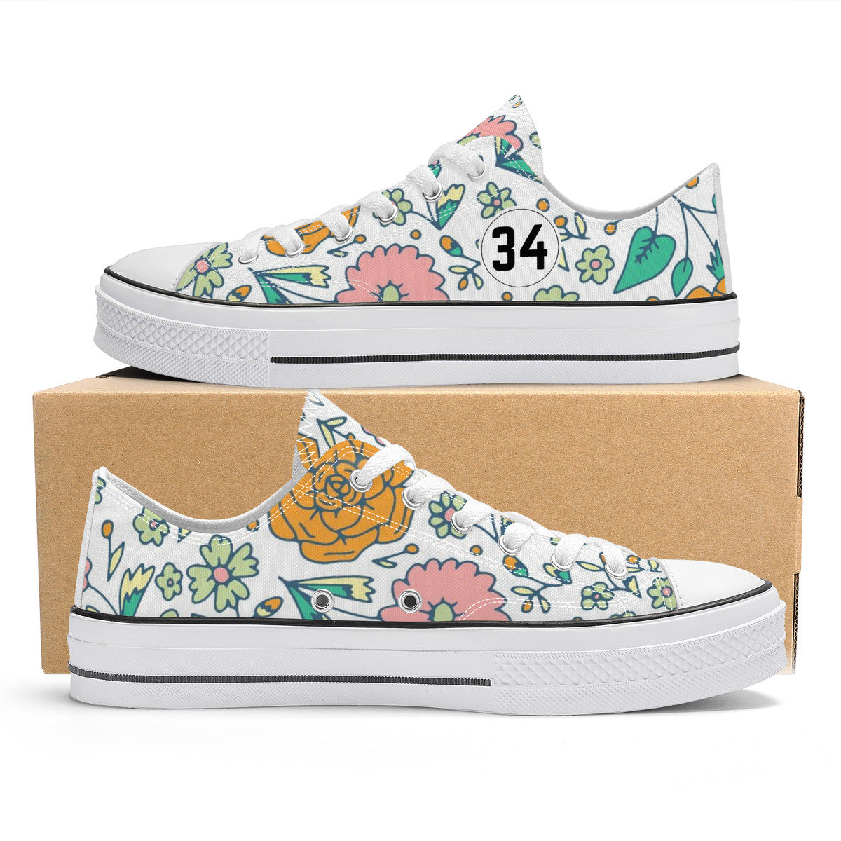 Ditsy Floral Retro Low Top