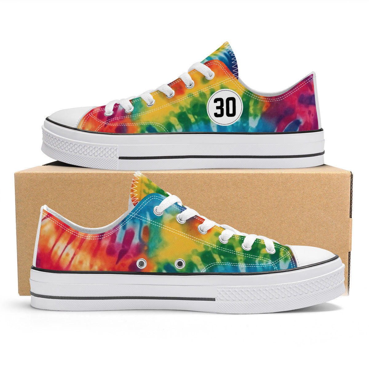 Rainbow Tie Dye Low Top