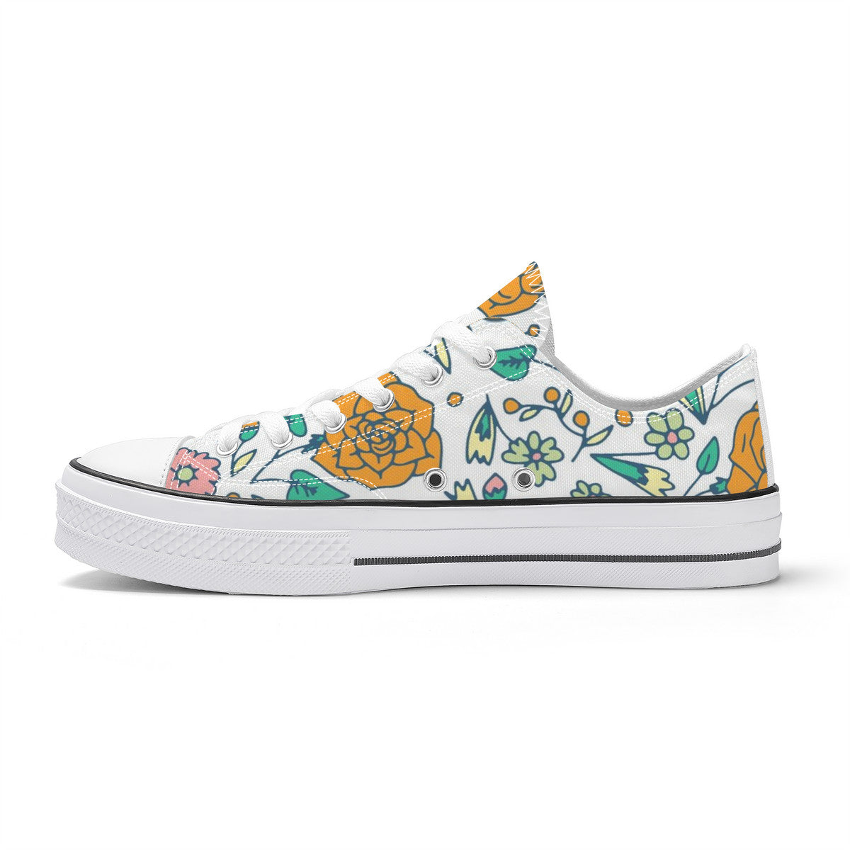 Ditsy Floral Retro Low Top