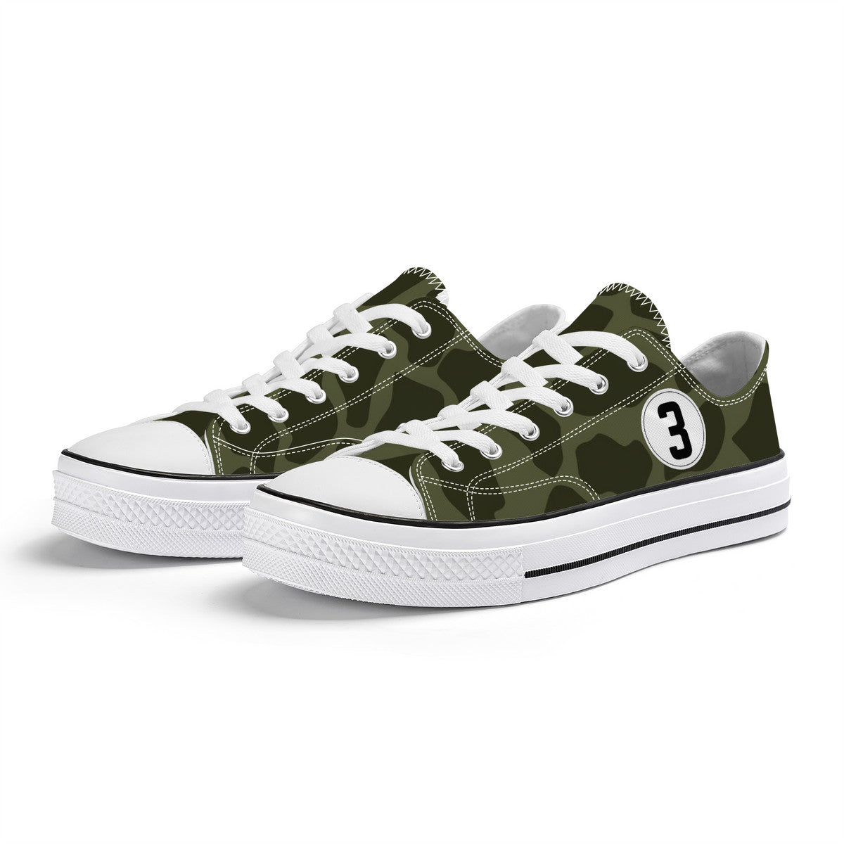 Green Leopard Low Top