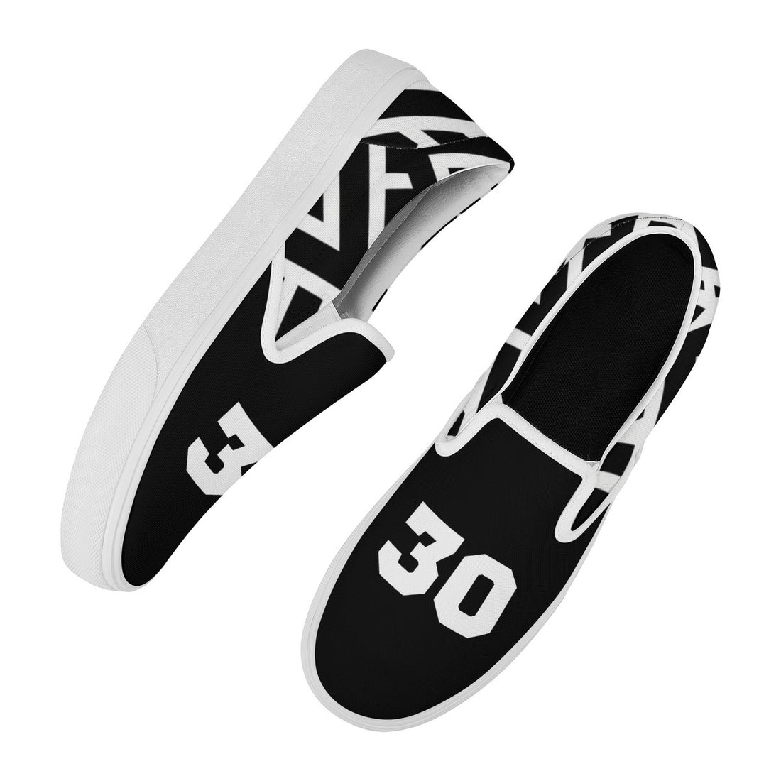 Black & White Lines Slip On